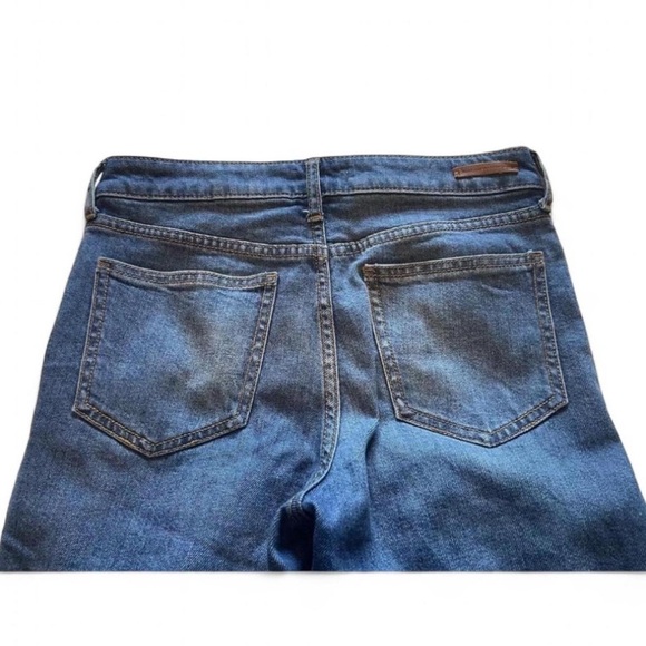 Pilcro and the Letterpress Women's 26 High Rise Flare Jeans Med Wash Distressed - Picture 7 of 7